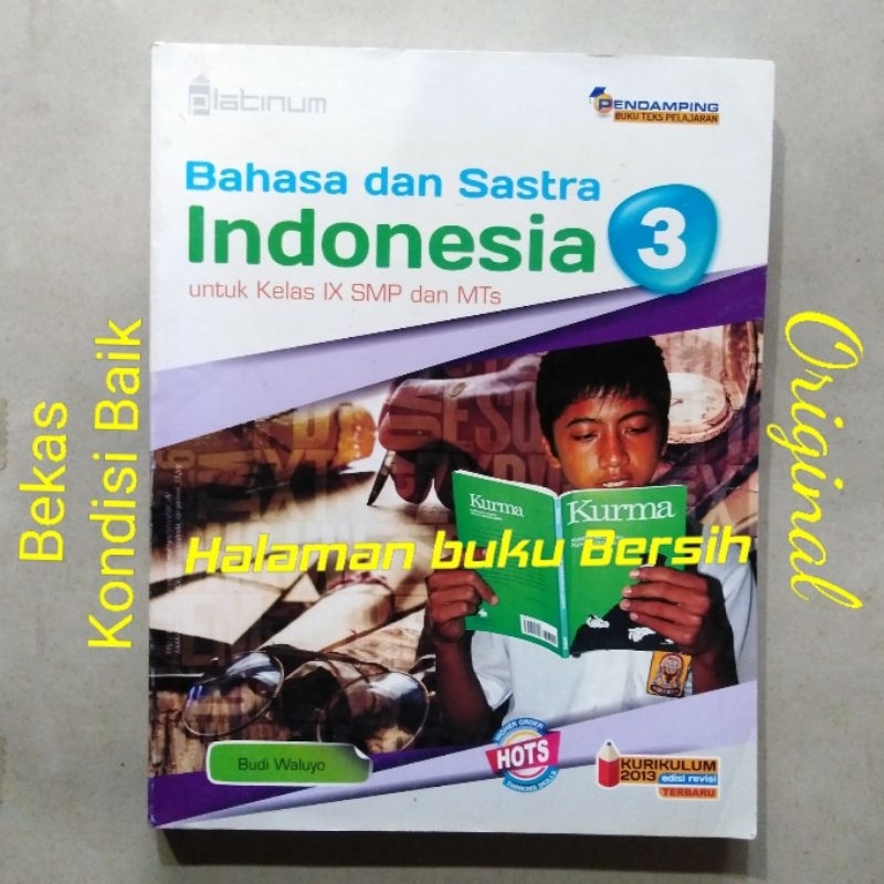 Jual Buku Bahasa Dan Sastra Indonesia Untuk Smp Mts Kelas IX 3 9 Revisi ...