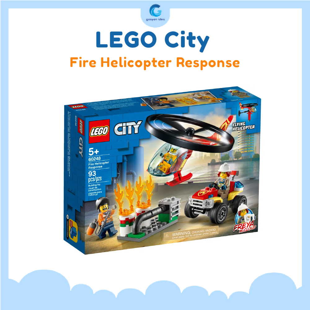 Jual Lego City Fire Helicopter Response 60248 Shopee Indonesia