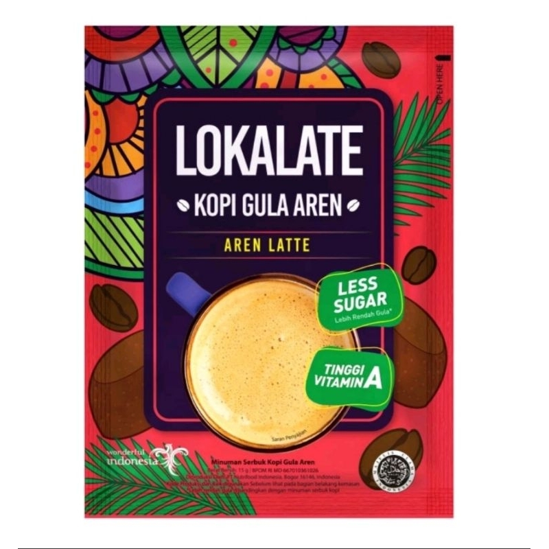 Jual Lokalate Kopi Gula Aren Sachet Tinggi Vitamin A Lebih Rendah