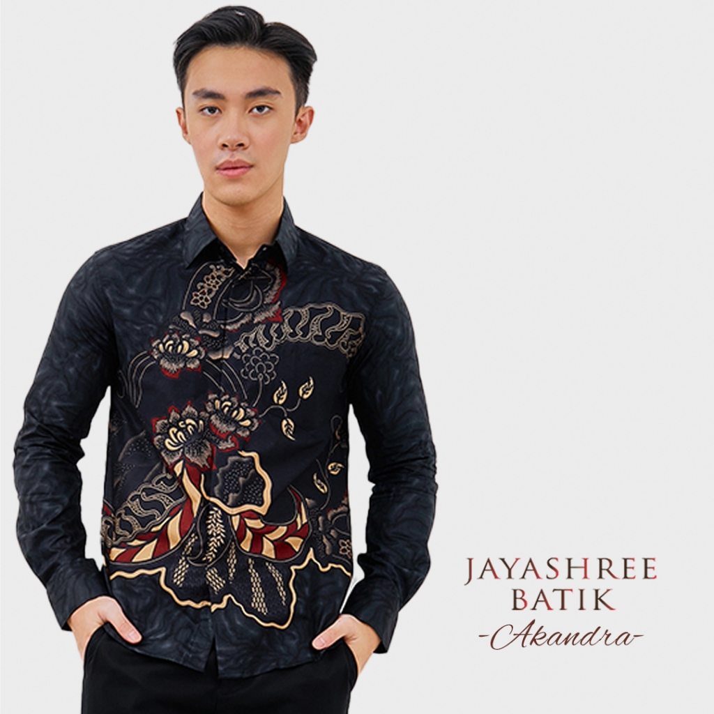 Jual Jayashree Batik Slimfit Akandra Kemeja Batik Pria Lengan Panjang ...