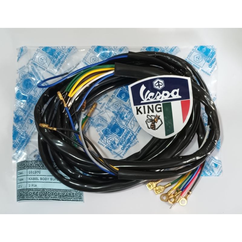 Jual Kabel Body Vespa Super Sprint Vbb Vnb Bajaj Kabel Body Kelistikan Volt Vespa Klasik