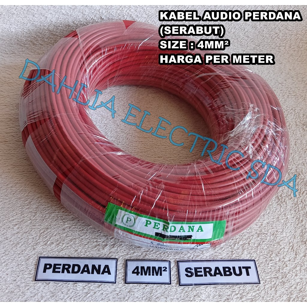 Jual Kabel Mm Serabut Perdana Merah Harga Per Meter Shopee Indonesia