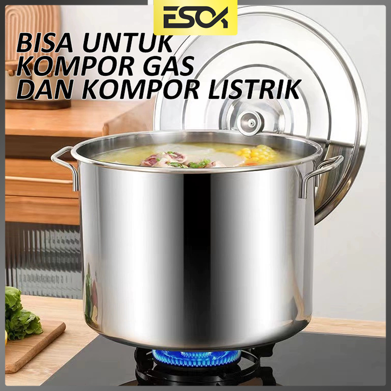 Jual Esok Panci Bakso Stainless Steel Sus304 Tebal Dandang Jualan Shopee Indonesia 7135