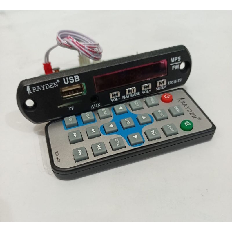 Jual kit modul rakitan rayden USB,MP3,mp4,mp5, radio, digital player