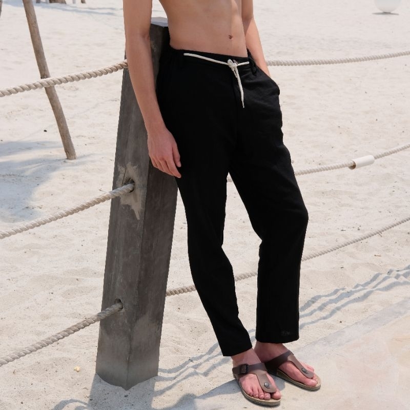 Black Linen Pants deals 100