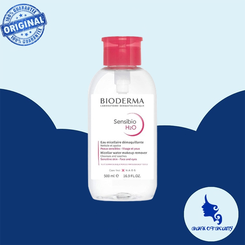 Jual Versi Barubioderma Sensibio Sebium H O Micellar Wate Ml Ml With Pump Pembersih Make