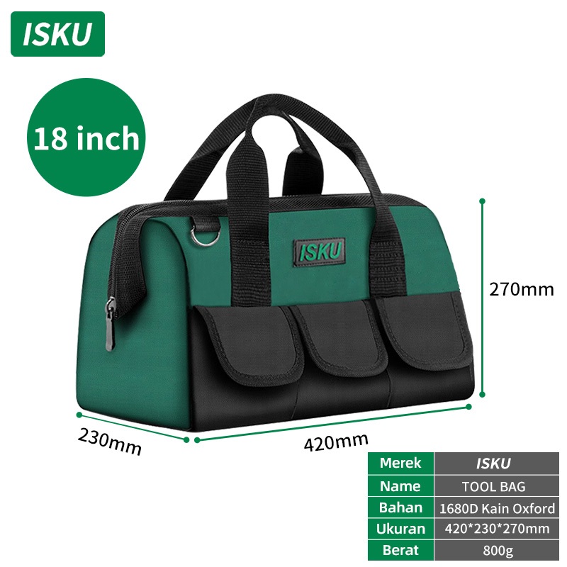 Jual Isku Tool Bag Inches Tool Storage Bag Multifungsi Tas