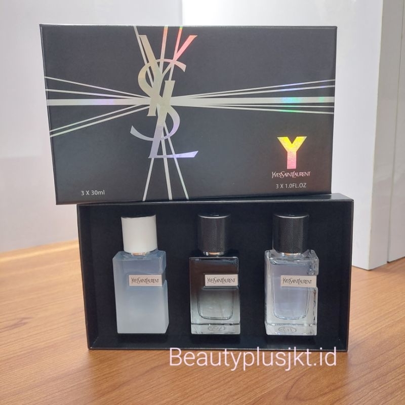 Jual YSL Y GIFT SET 3 IN 1 ORIGINAL EROPA PARFUM PRIA TAHAN LAMA YS Y