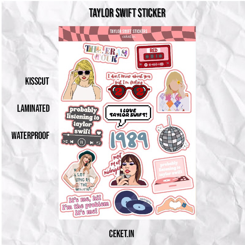 Jual Taylor Swift Sticker Pack | Shopee Indonesia