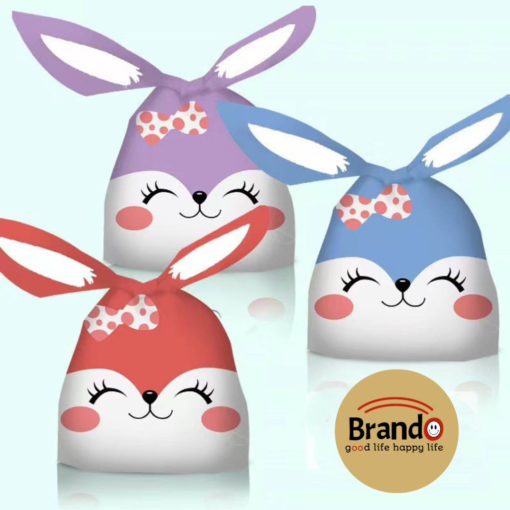 Jual (Brando) 50 LBR Goodie Bag Ultah Plastik Ultah Kelinci Plastik ...