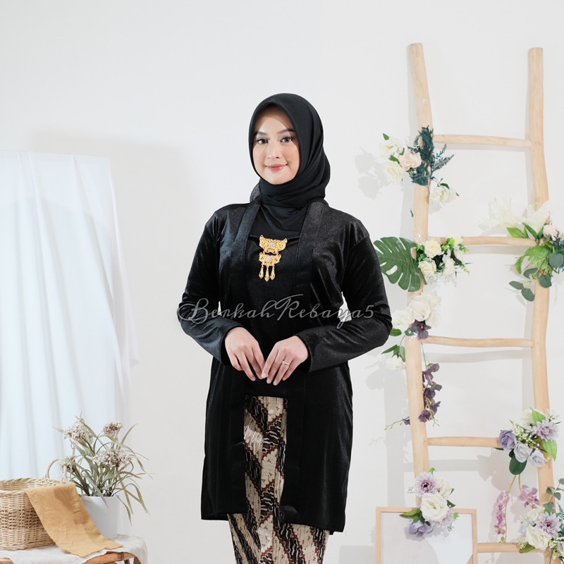 Jual Kebaya Bludru Kutu Baru Panjang Bludru Kutu Baru Adat Jawa