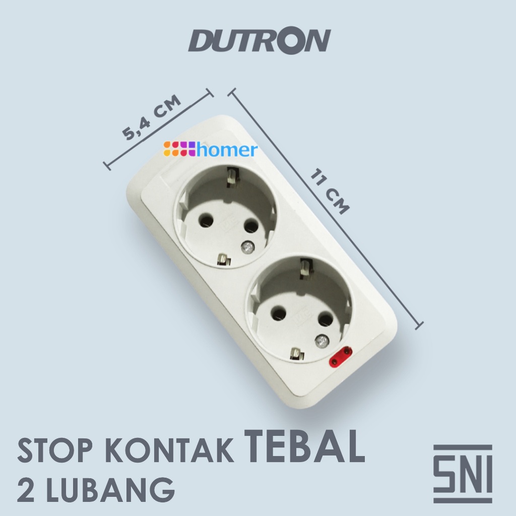 Jual DUTRON Stop Kontak ORIGINAL Arde BER SNI 2 3 4 5 Lubang Tanpa ...