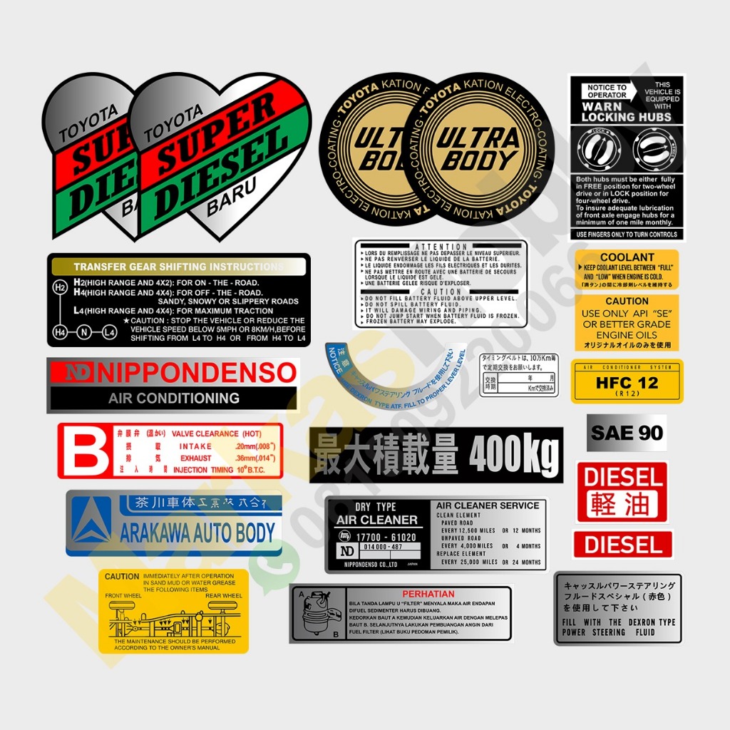 Jual Sticker Landcruiser FJ40 BJ40 Hardtop Set | Shopee Indonesia