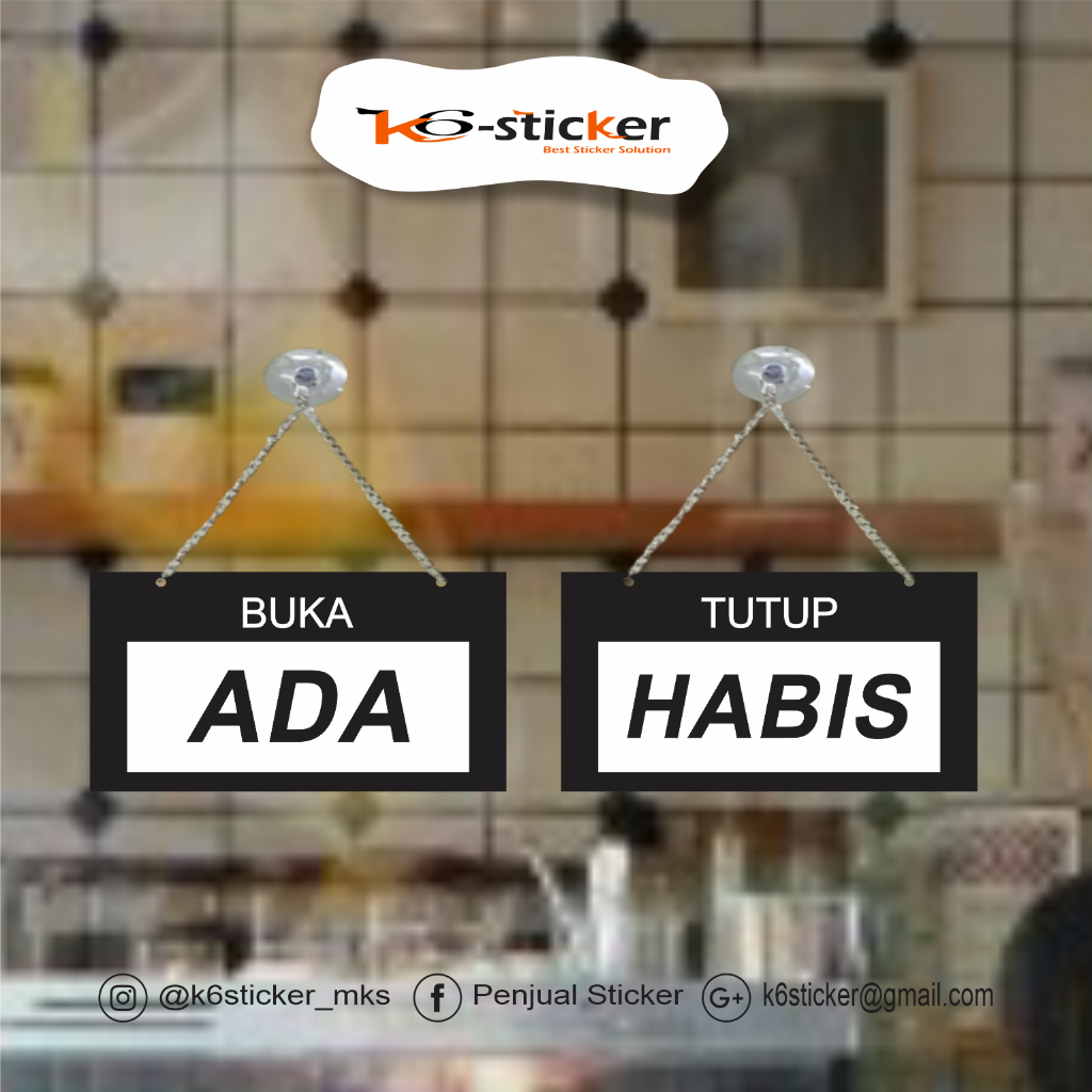 Jual SIGN ACRYLIC - ADA HABIS (2 Muka) | Shopee Indonesia
