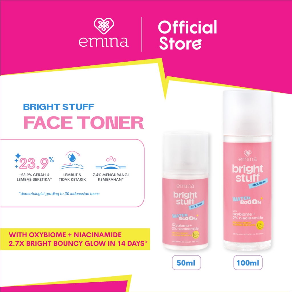 Jual NEW! Emina Bright Stuff Face Toner Toner Wajah Cerah Glowing