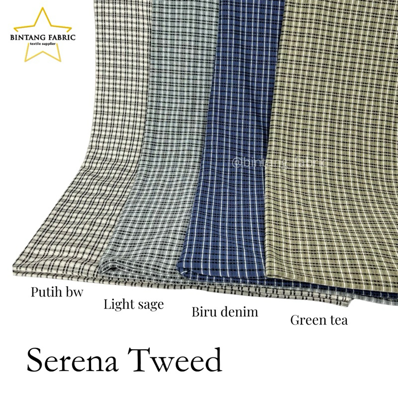 Jual Bahan Kain Knit Serena Tweed 0,5 Kg | Shopee Indonesia