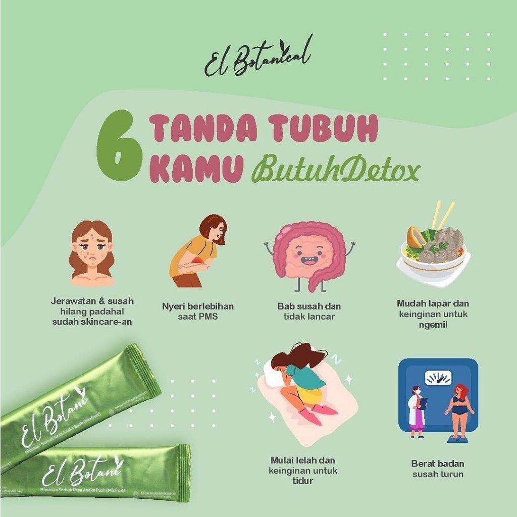 Jual El botani minuman detox rasa aneka buah mix fruit rasa buah segar ...