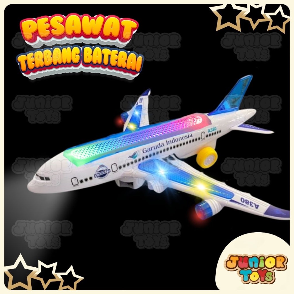 Jual Mainan Pesawat Terbang Bunyi Suara Lampu Permainan Anak Kapal