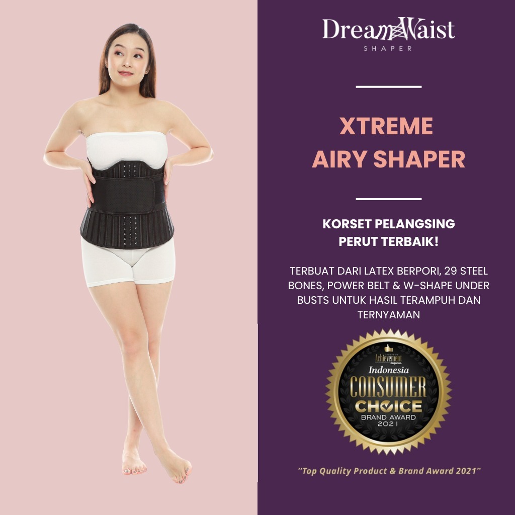 DreamWaist - Xtreme Airy Shaper - Korset Pelangsing Perut 29 Bones - Korset  Perut Terbaik