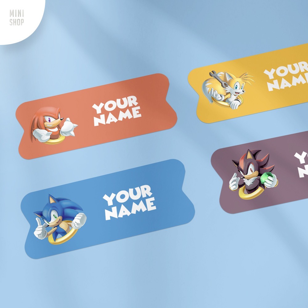 Jual Label Baju Sonic ( Knuckles Tails Shadow / kaos / seragam ...