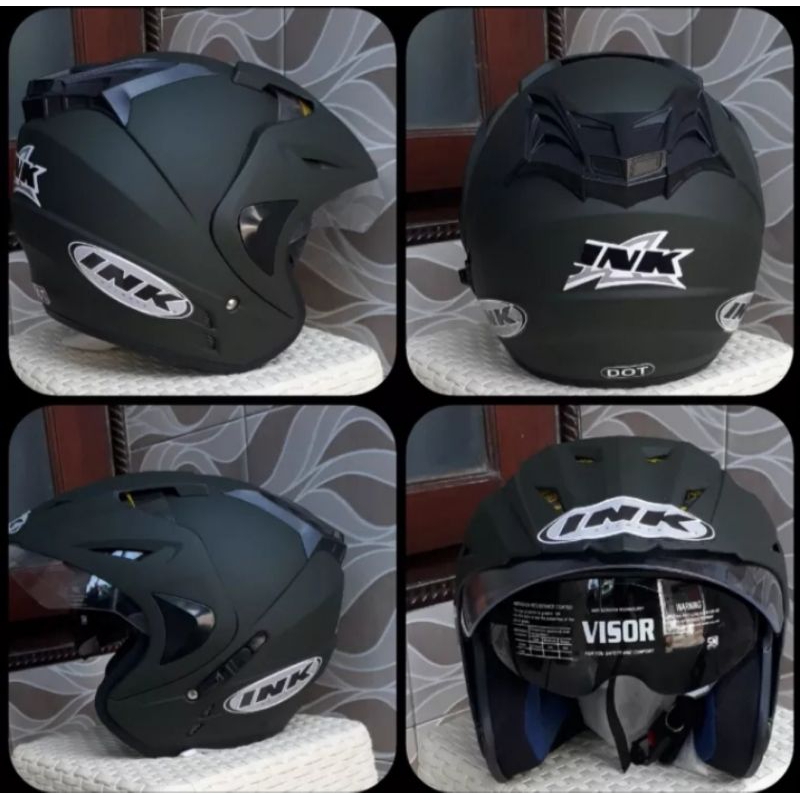 Jual Helm Ink Double Visor Baru Murah Realpick Emboss Sni Paking Kardus