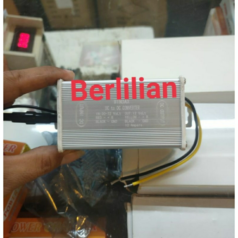 Jual Step Down 10 Amper 30-72V to 12V WINDAX / DC DC Step Down 30-72V ...