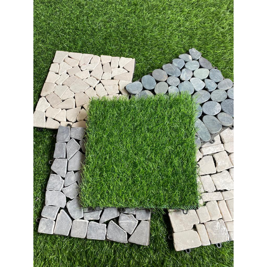 Jual Rumput sintetis bongkar pasang - decking tile rumput | Shopee ...