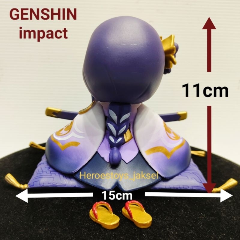 Jual Miniatur Genshin Impact Raiden Shogun PVC Statue Figure Raiden ...