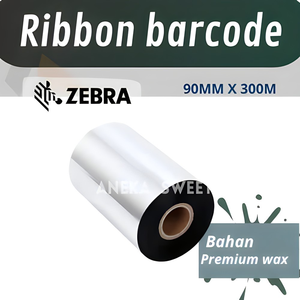 Jual Ribbon Premium Wax 90mm X 300m Core 1 Inchi ( Face Out ) / Pita ...