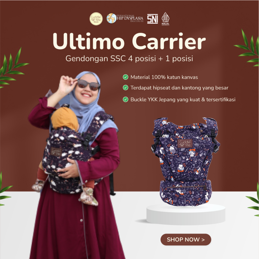 Jual Cuddleme Ultimo Carrier Gendongan Bayi Hipset Posisi Gendongan