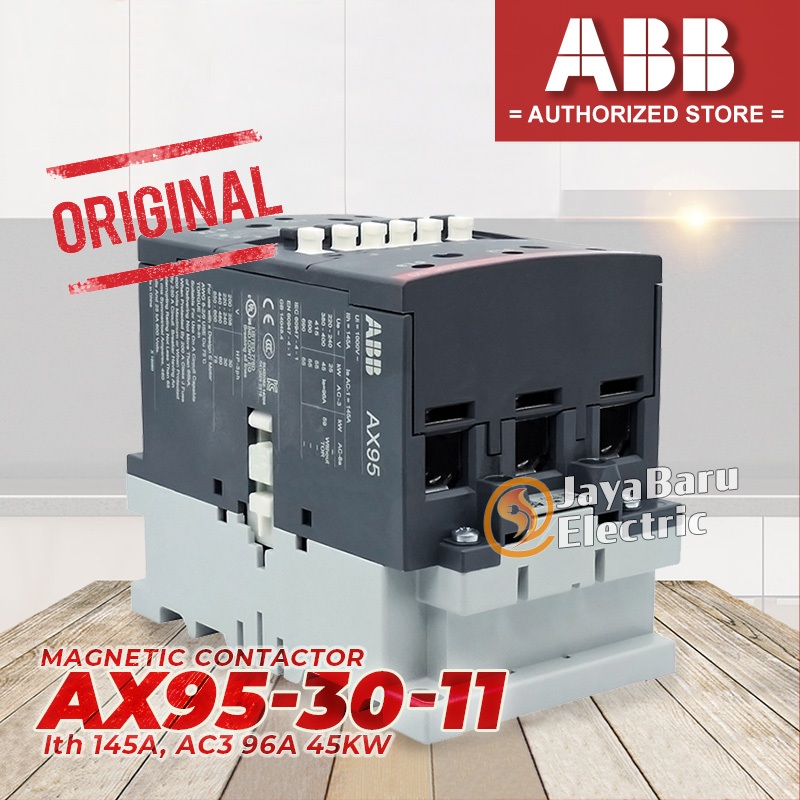 Jual Kontaktor Contactor ABB AX95 AX95-30-11 95A 110V 220V 380V ...