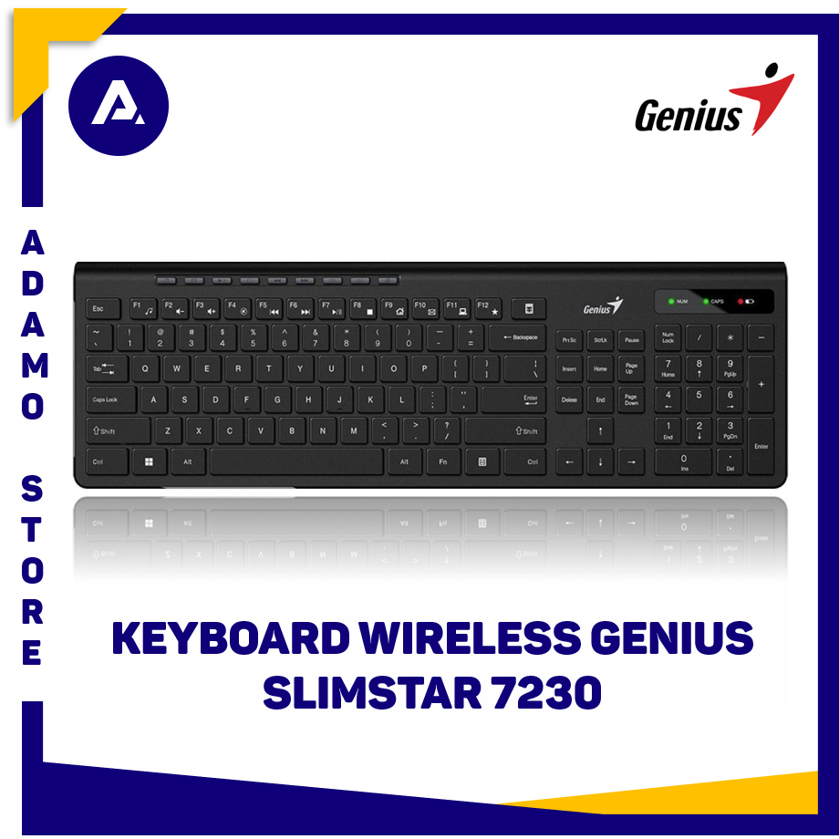 Jual Keyboard Wireless Genius SlimStar 7230 | Shopee Indonesia