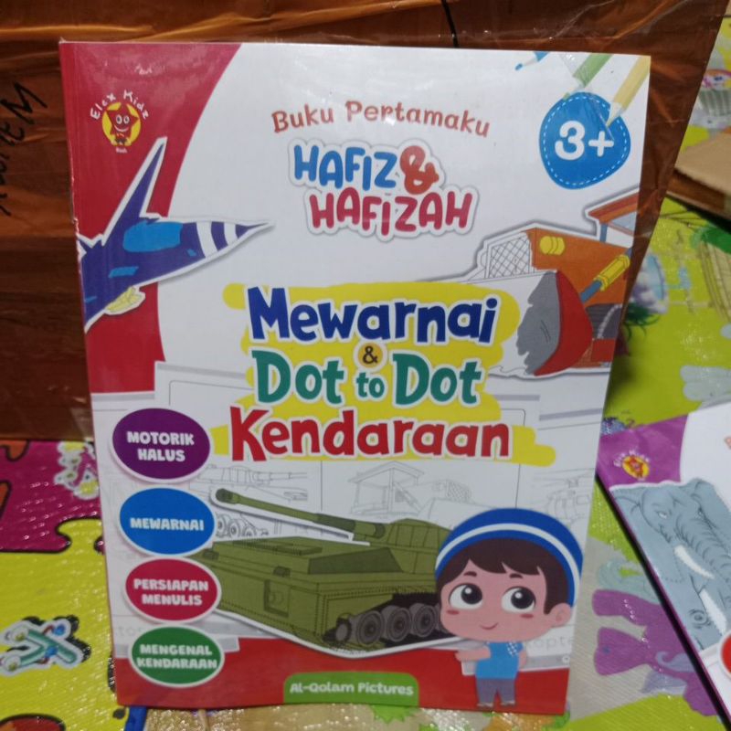 Jual Buku Pertamaku Hafiz & Hafizah Mewarnai & Dot To Dot Kendaraan ...