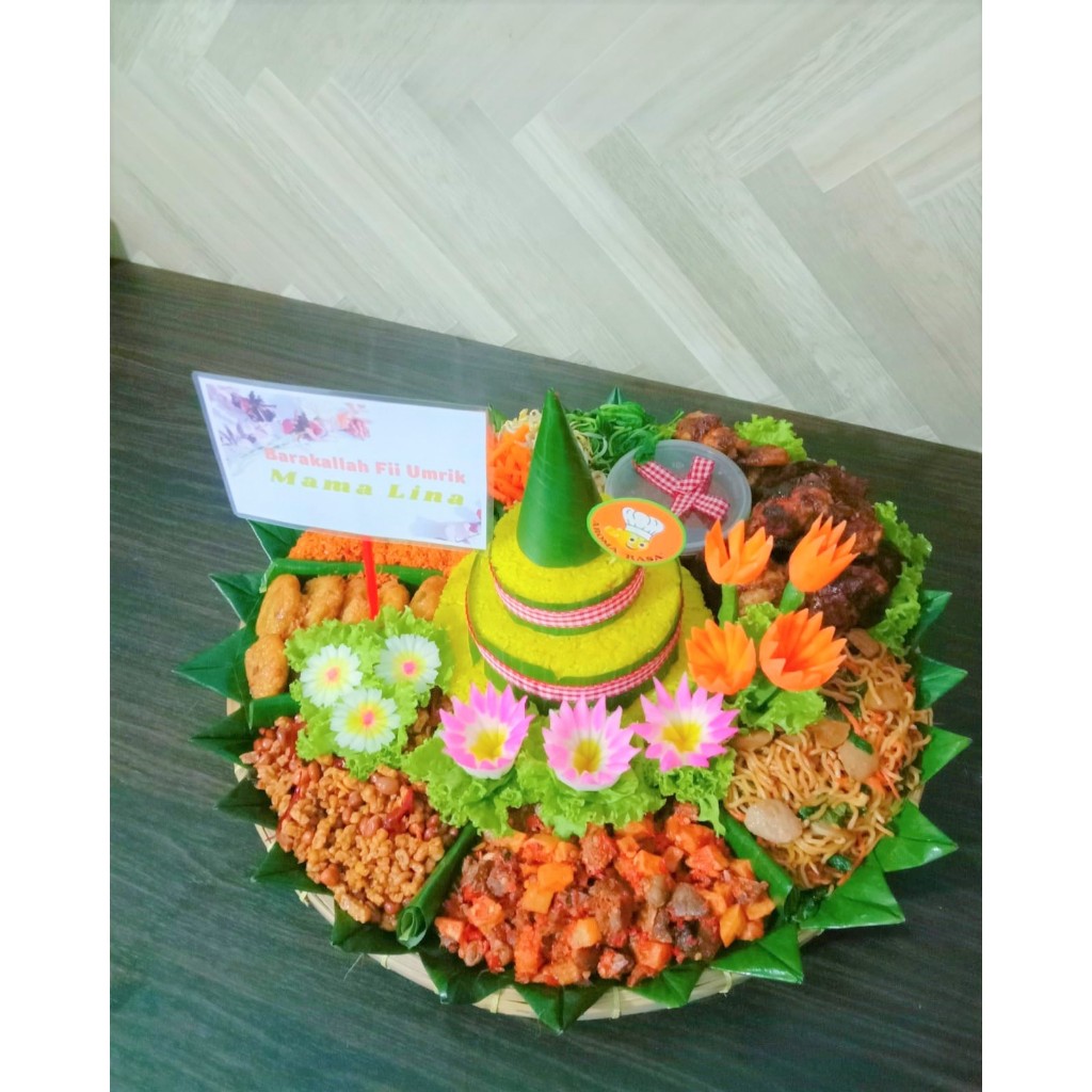 Jual Nasi Tumpengtumpeng Nasi Kuningtumpeng Tampah 10 Porsi Shopee