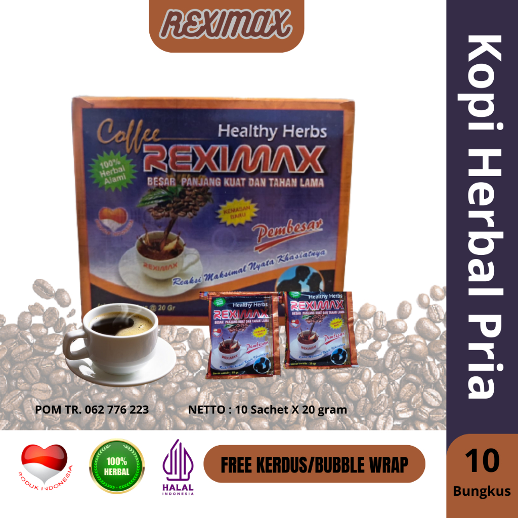 Jual Kopi Herbal Reximax 10 Bungkus Enak Dan Manis Shopee Indonesia 4168