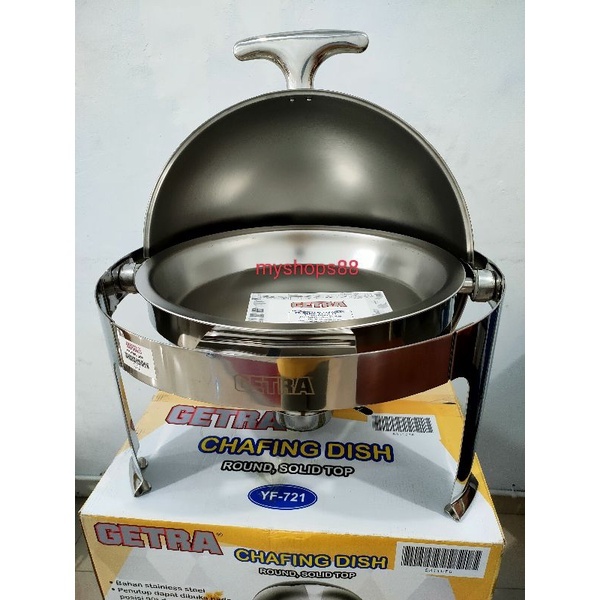 Jual Getra Buffet Chafing Dish Yf Pemanas Makanan Round Solid Top Shopee Indonesia