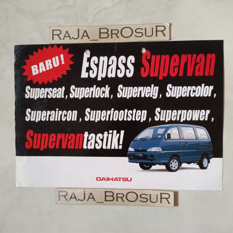 Jual Poster Brosur Katalog Flyer Jadul Lawas Daihatsu Zebra Espass Cc V Shopee