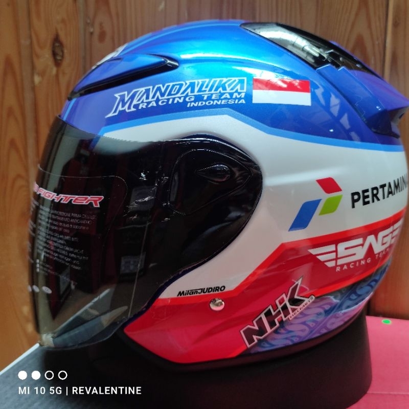 Jual NHK R6 x MANDALIKA Limited Edition PAKET GANTENG ORIGINAL | HELM ...