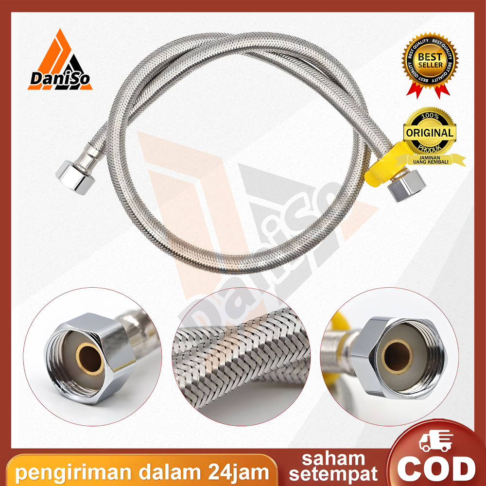 Jual UK.50CM Selang Fleksibel Hose Anyam Untuk Wastafel / Closet