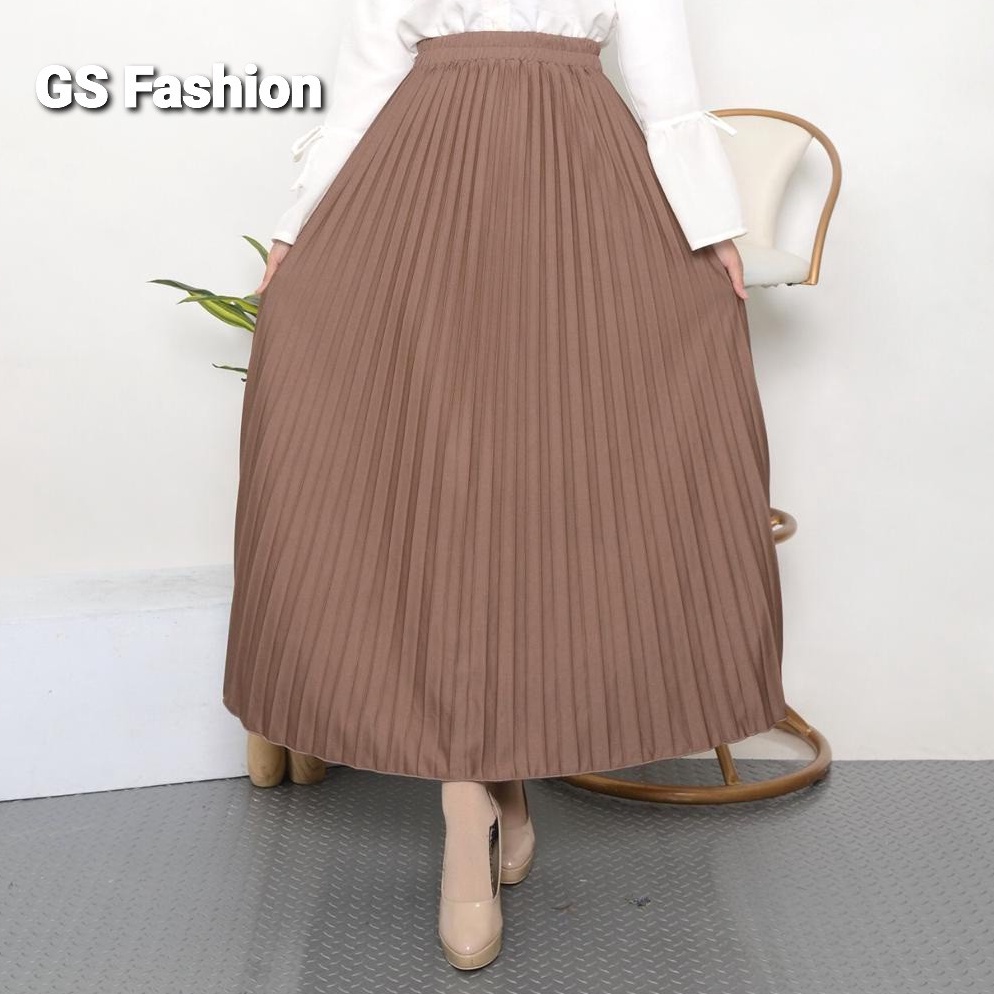 Jual TIPE BLO535 GS-ROK PLISKET PREMIUM /ROK PANJANG MUSLIM/ ROK MAYUNG ...
