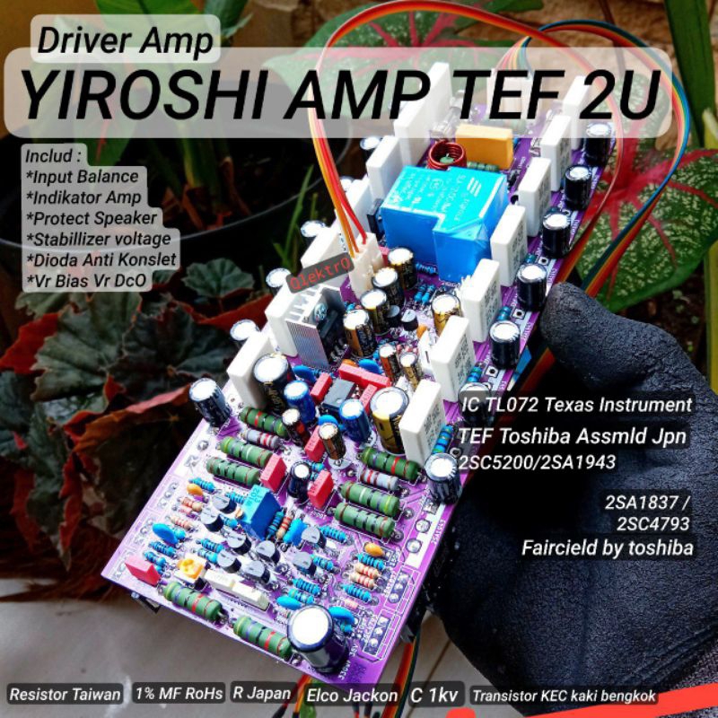 Jual Kit Driver YIROSHI Amp TEF 2U Double Layer | Amplifier Outdoor