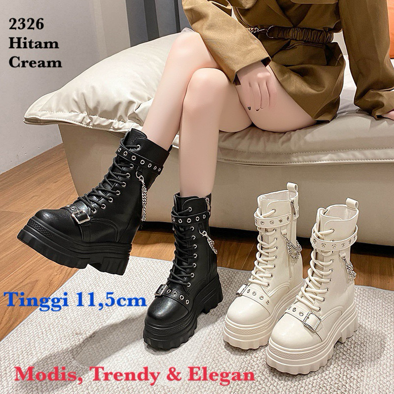 SEPATU BOOTS WANITA IMPOR FASHION 2326