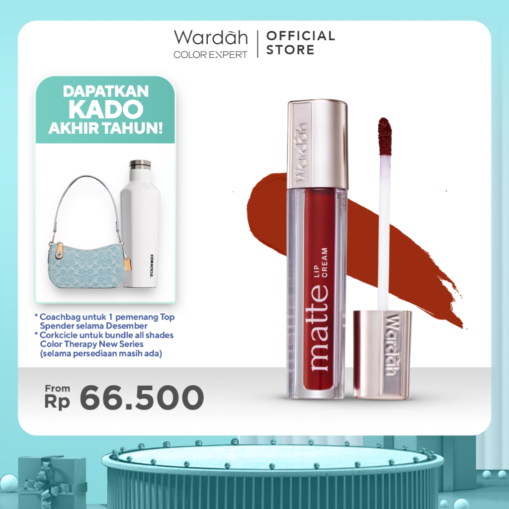 [Tasya Farasya Approved] NEW! Wardah Matte Lip Cream - Non Dry Formula, High Pigmented, SPF 20 PA++