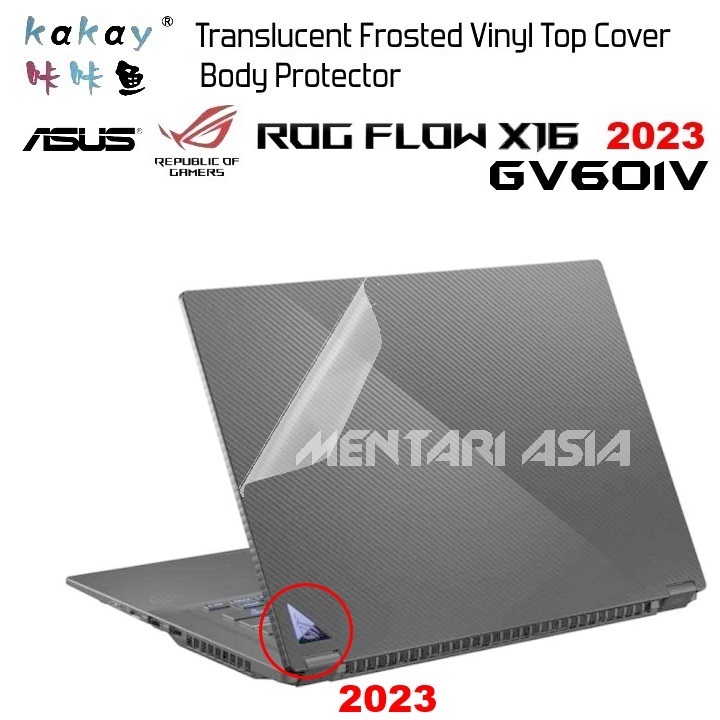 Jual Body Protector ASUS ROG FLOW X16 GV601V 2023 - KAKAY Premium MATTE ...