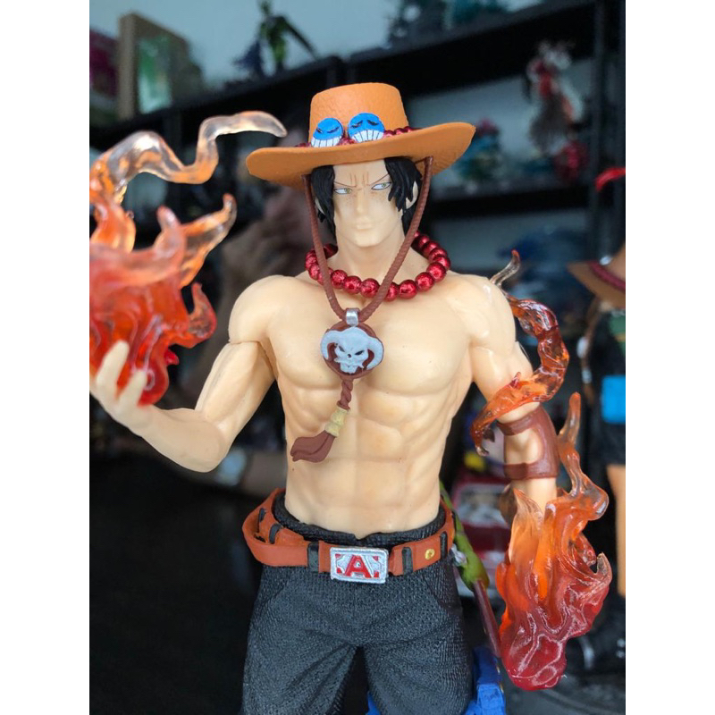 Jual Figure Ace 26CM One Piece portgas d ace pvc | Shopee Indonesia