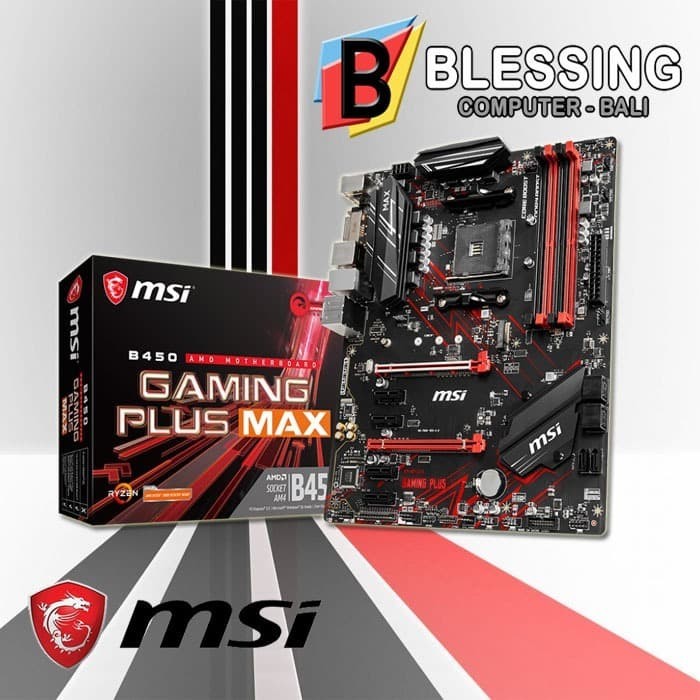 Jual MSI B450 Gaming Plus Max / MOTHERBOARD MSI B450 Gaming Plus Max ...