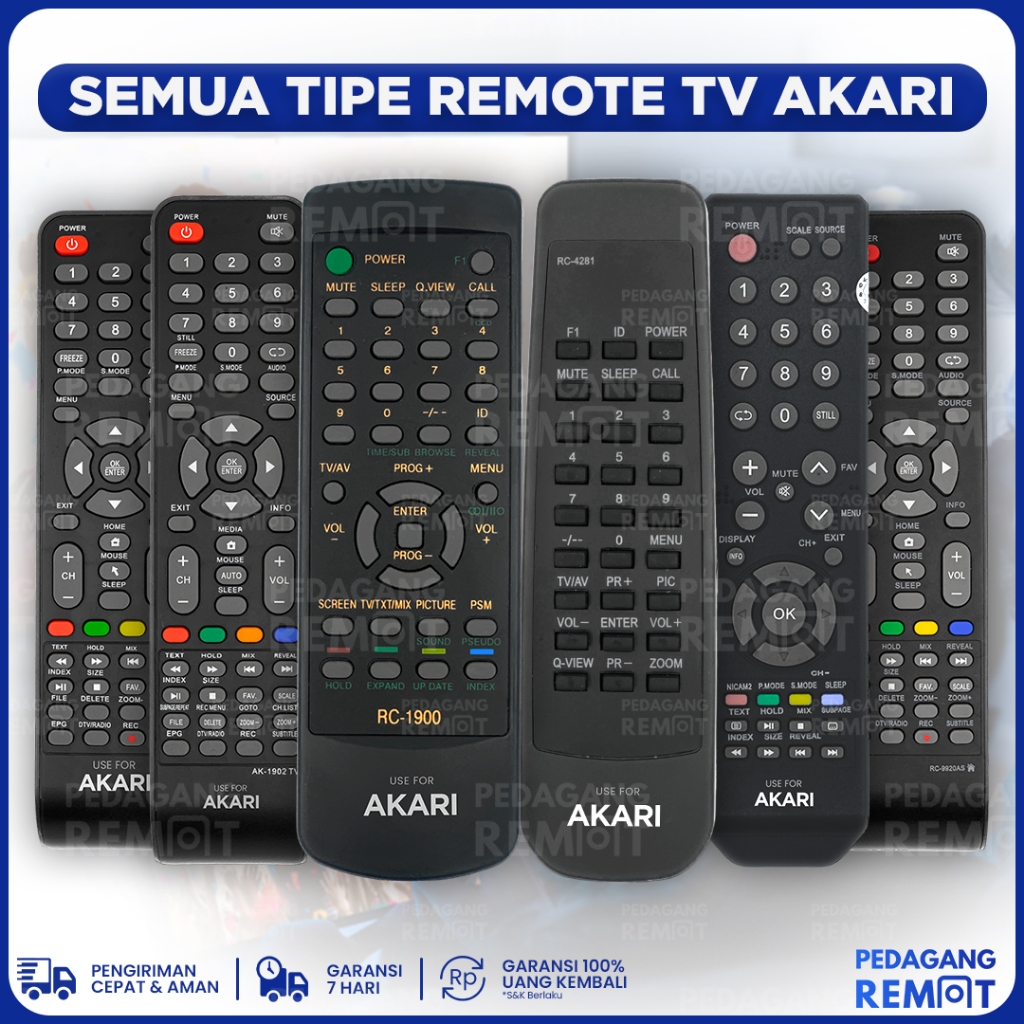 Jual Remot Remote Tv Akari Lcd Led Smart Tv Tabung Shopee Indonesia