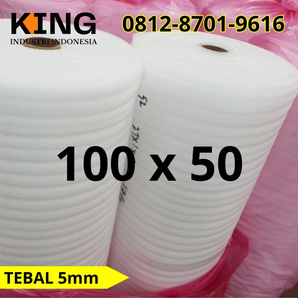 Jual PE Foam Busa Polyfoam Roll Tebal 5mm Uk 100cm X 50 Meter | Shopee ...