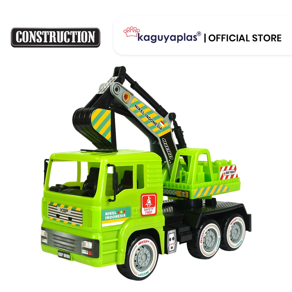 Jual Mainan Anak Truk Besar Excavator KGP 8090 Kaguyaplas | Shopee ...