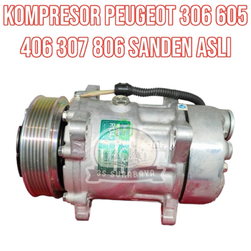 Jual Kompresor Peugeot 306 605 406 307 805 Kupingan Sanden Asli Ac ...